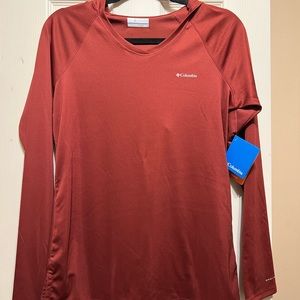 Colombia maroon long sleeve with hood
